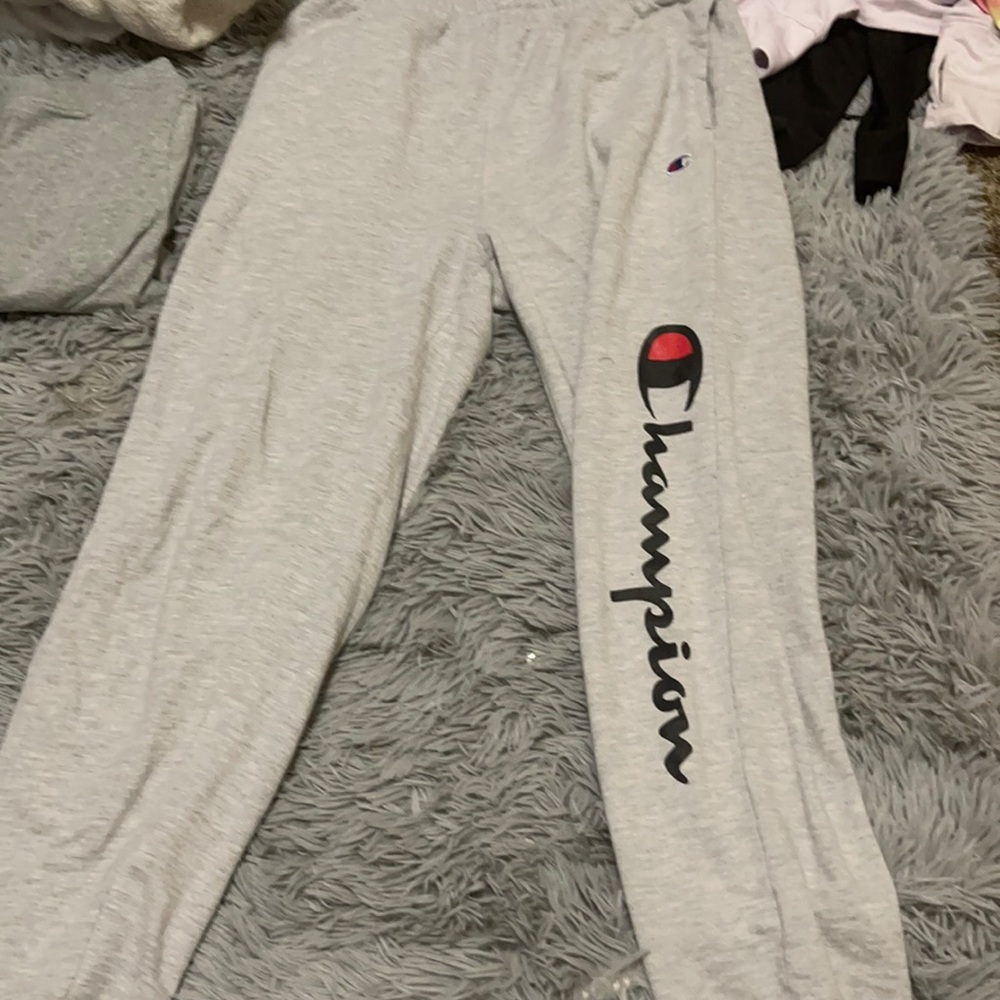 champion grey sweatpants